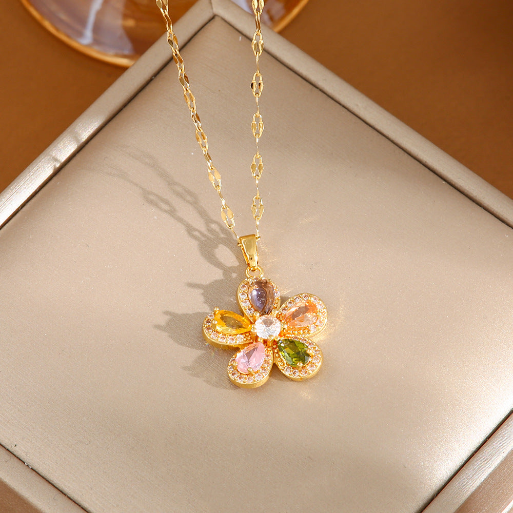 Women's Titanium Steel No Fading High-grade Design Necklaces