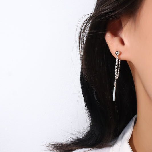 Women's Long Chain Tassel Elegant Personality Punk Style Trendy Cold Earrings