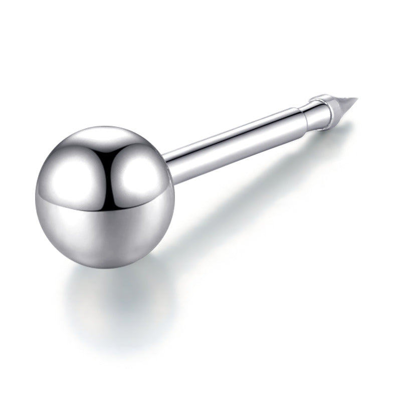 Sterling Sier Ear Hole Nail Special Stud Earrings
