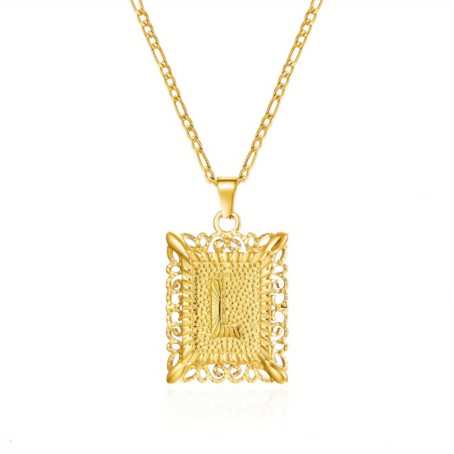 Clavicle Square Tag Gold-plated Does Not Necklace