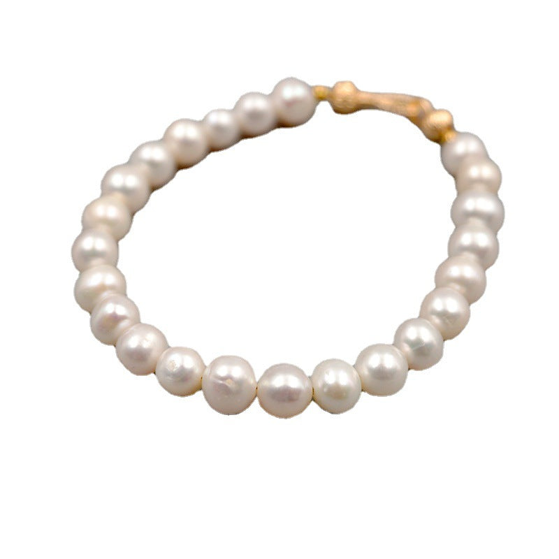 Simple Fashion Retro Nearly Round Beads Temperament Bracelets