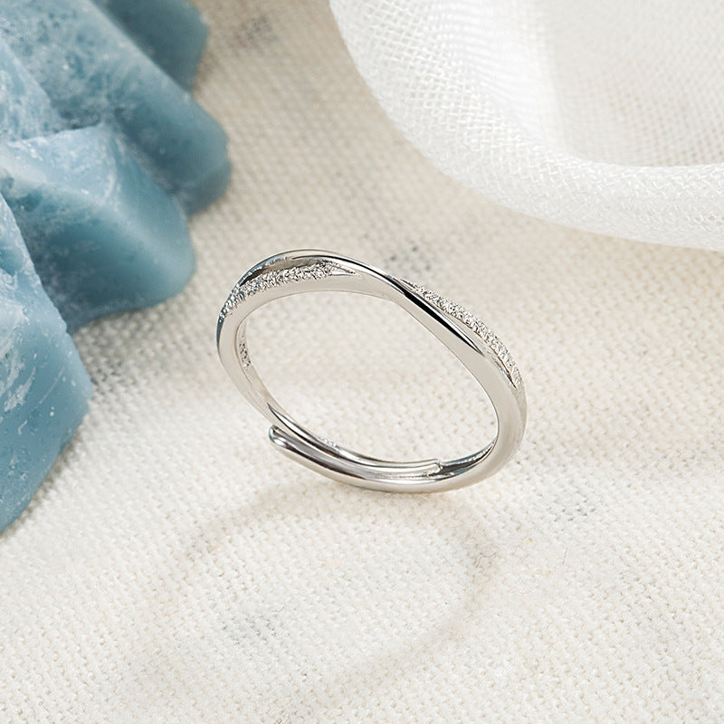 Female Light Luxury Simple Fashion Personality Design Cold Wind Ring
