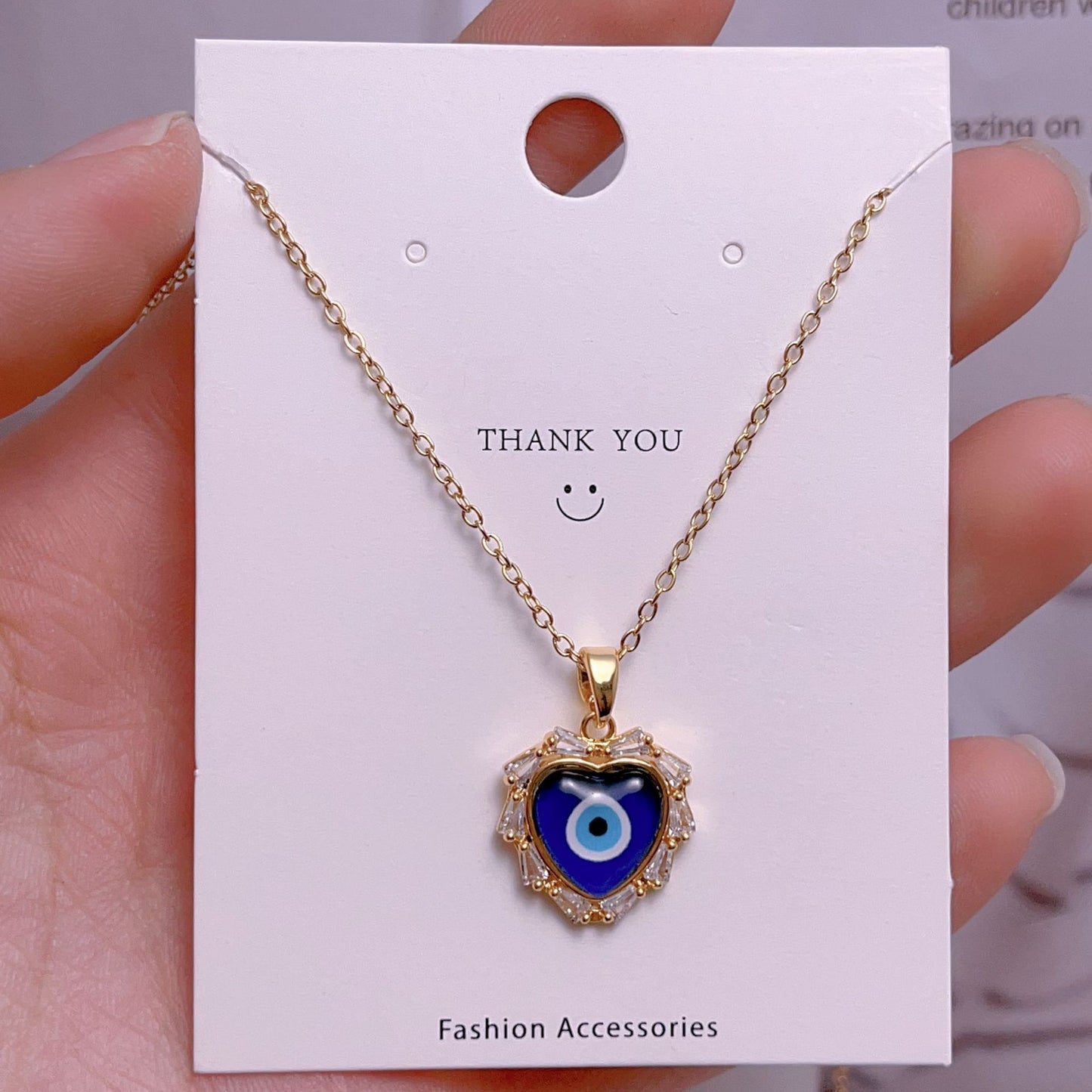 Eye Female Fashion Personality Titanium Steel Clavicle Necklaces