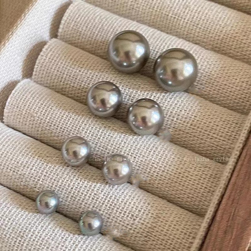Women's Simple Pearl Small Mosquito Coil Ear Clip High-grade Special Earrings