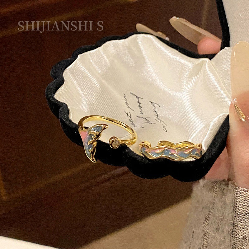 Female Light Luxury Minority Quiet Butterfly Ring