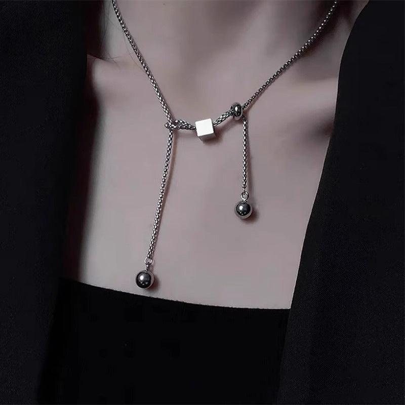 Women's & Men's For Niche Design Cold Style Long Sweater Chain Hip Hop Necklace