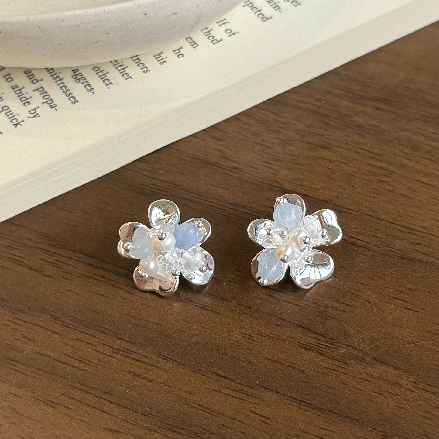 Fairy Sweet Elegant Flower Niche Design Girly Style Earrings