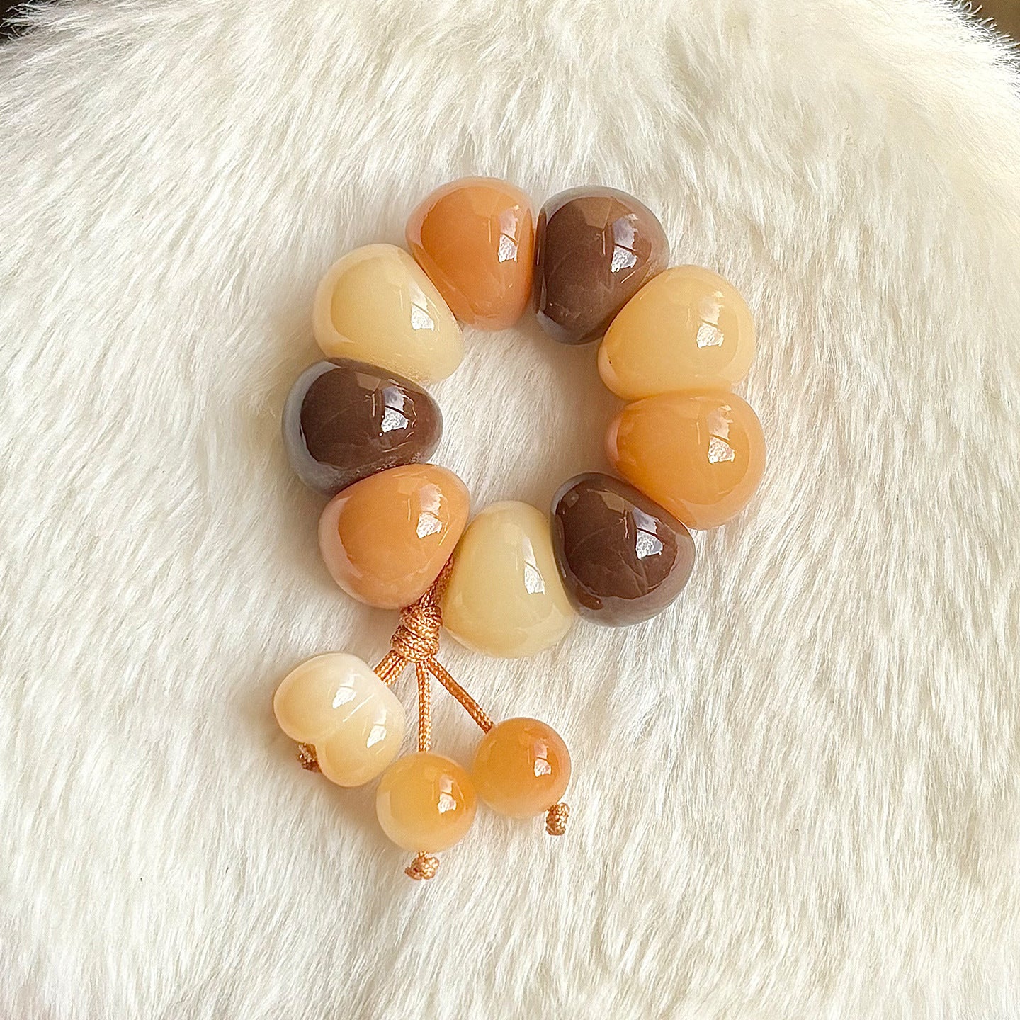 Garlic Cloves Large Intestine Bodhi Hand Toy Pliable Temperament Crafts Bracelet