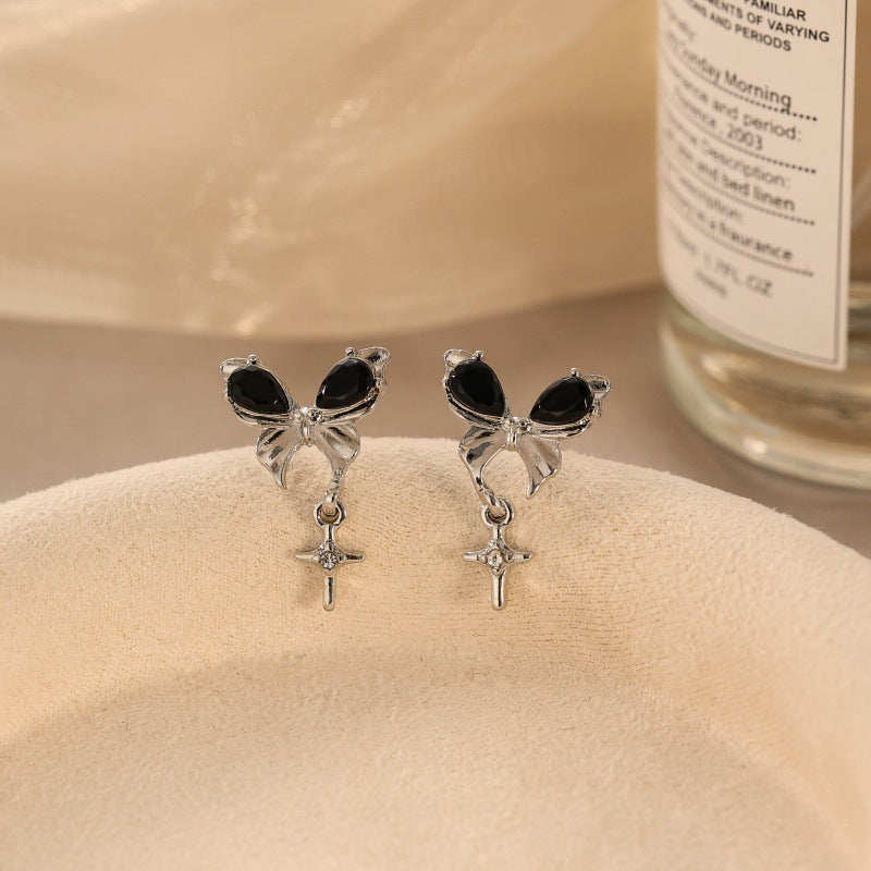 Women's Needle High-grade Super Flash Zircon Light Luxury Refined Grace Earrings