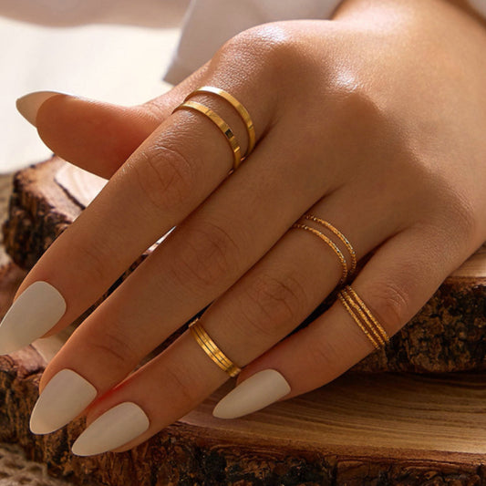 Alloy Suit Creative Simple Retro Pcs Rings