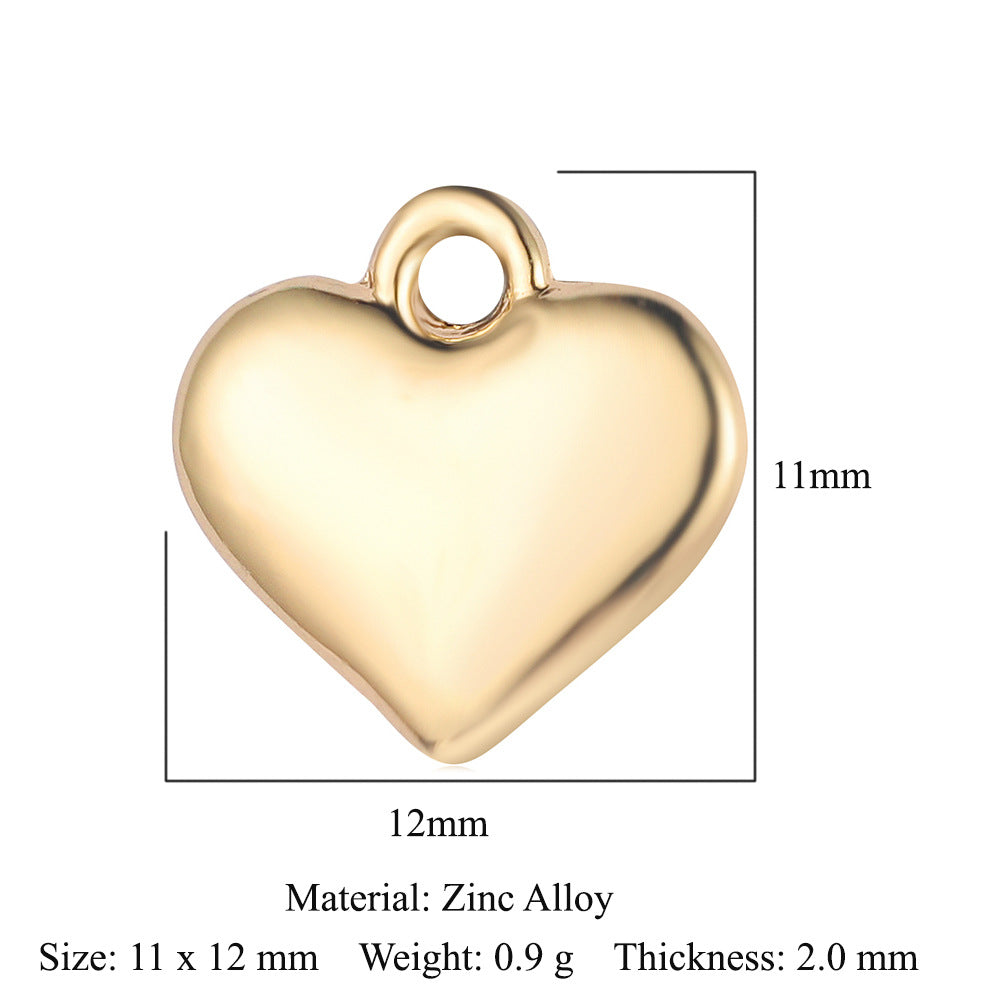 Lock Love Beat Alloy Flower Rose Pendants