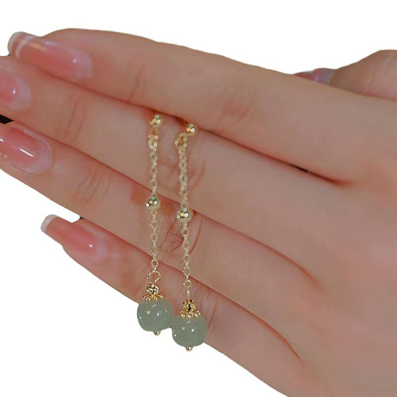 Women's Style Antique Eardrops Design Simple Sier Earrings