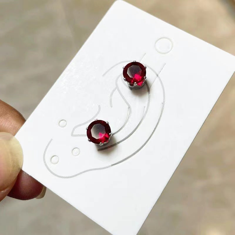 Bone Pin Magnetic Female Clip Male Rivet Stud Earrings