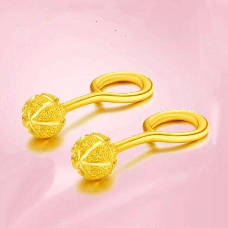 Women's Vietnam Placer Gold Rose Imitation Flower Love Rings