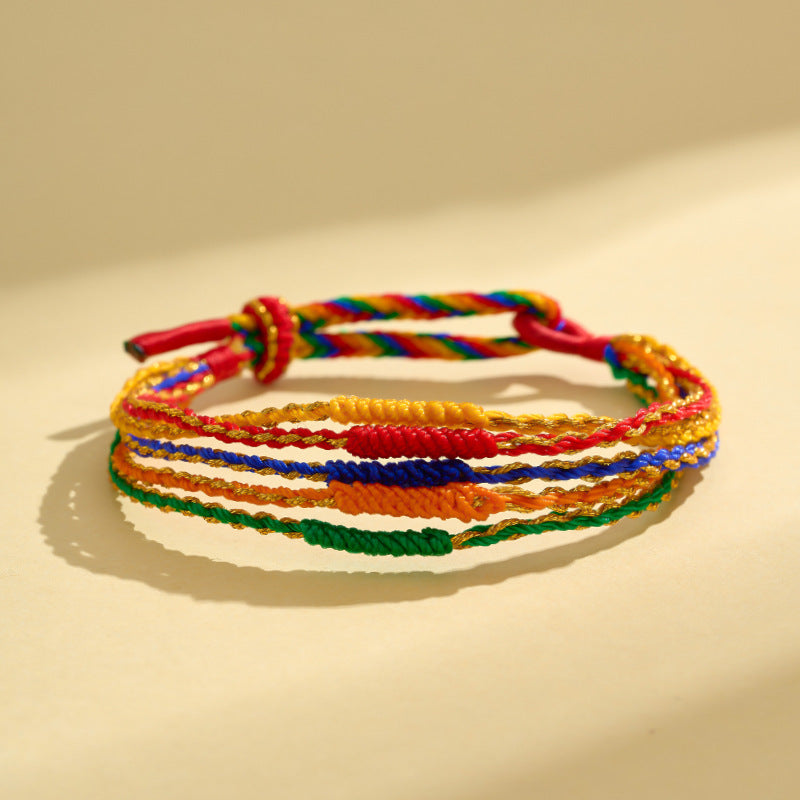 Children's Dragon Boat Festival Colorful Rope Hand-woven Small Bracelets