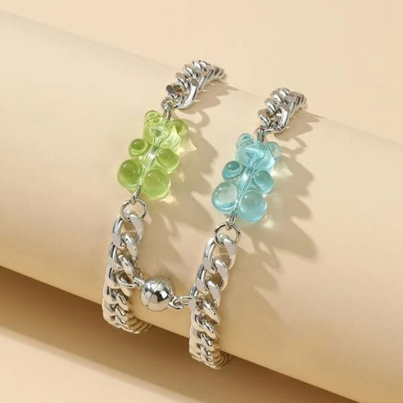 Cute Style Niche Fresh Couple Bead Necklace