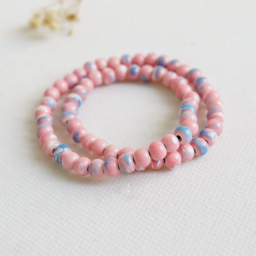 Idyllic Sweet Gradient Color Beaded Hand Bracelets