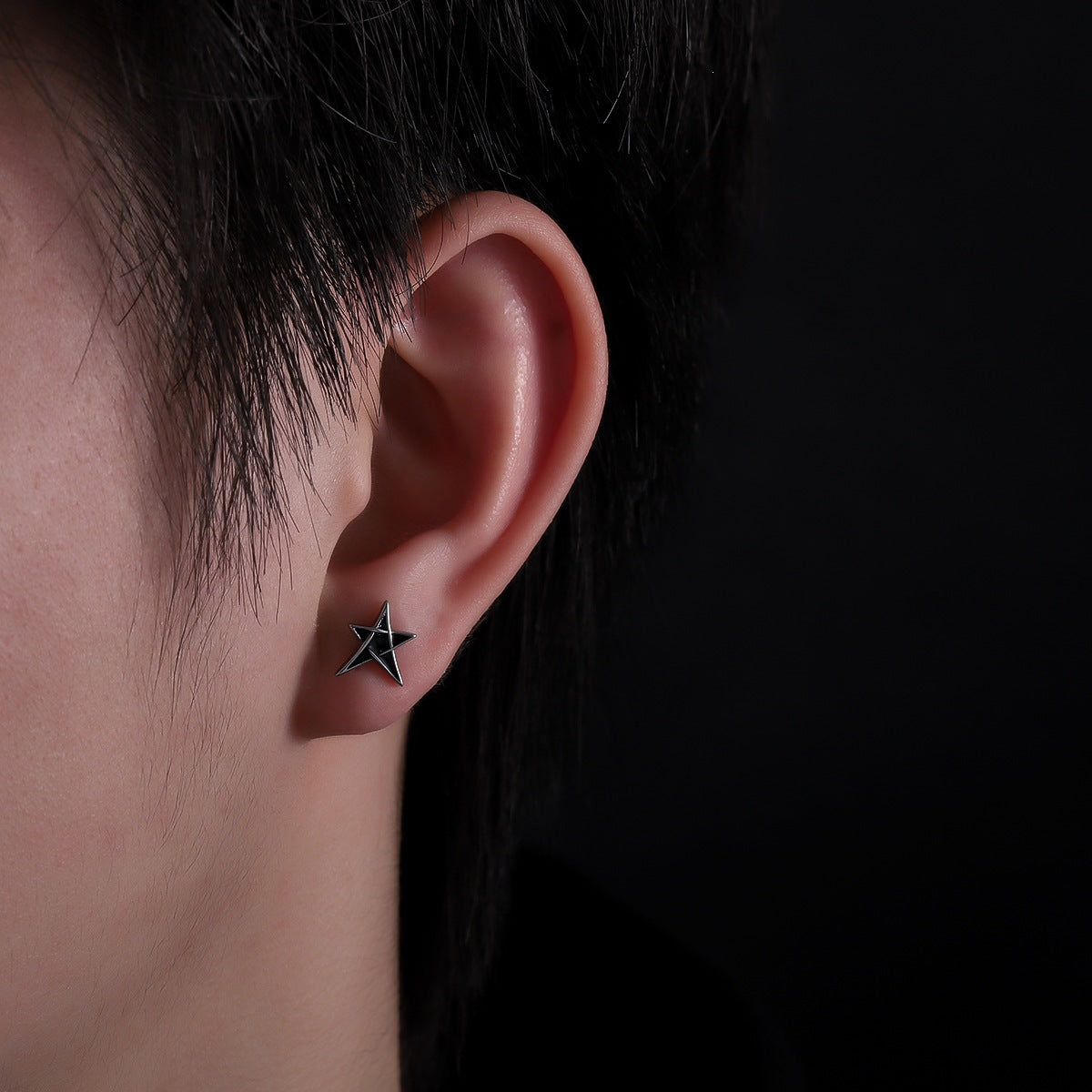 Women's & Men's Pentagram Light Luxury High Sense Stainless Rings