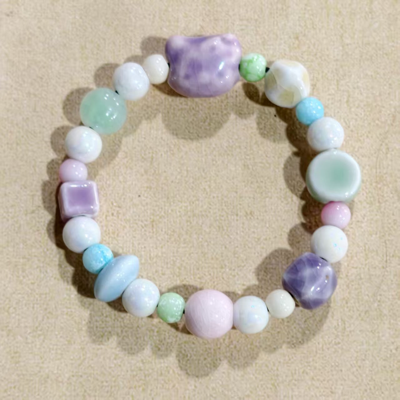 Alloy Ceramic Ethnic Style Single Handmade Filament Bracelet