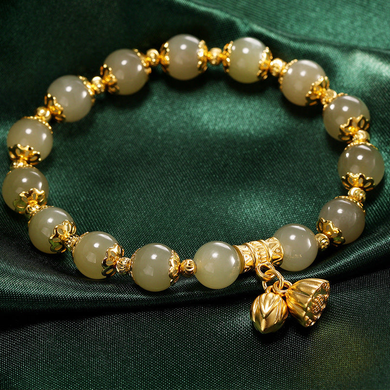 Women's Imitation Yu Elastic String Light Luxury High-grade Lotus Seedpod For Bracelet