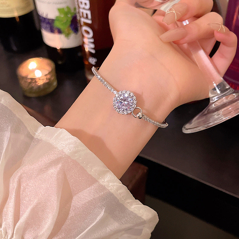 Refined Zircon Female High Sense Rhinestone Bracelet