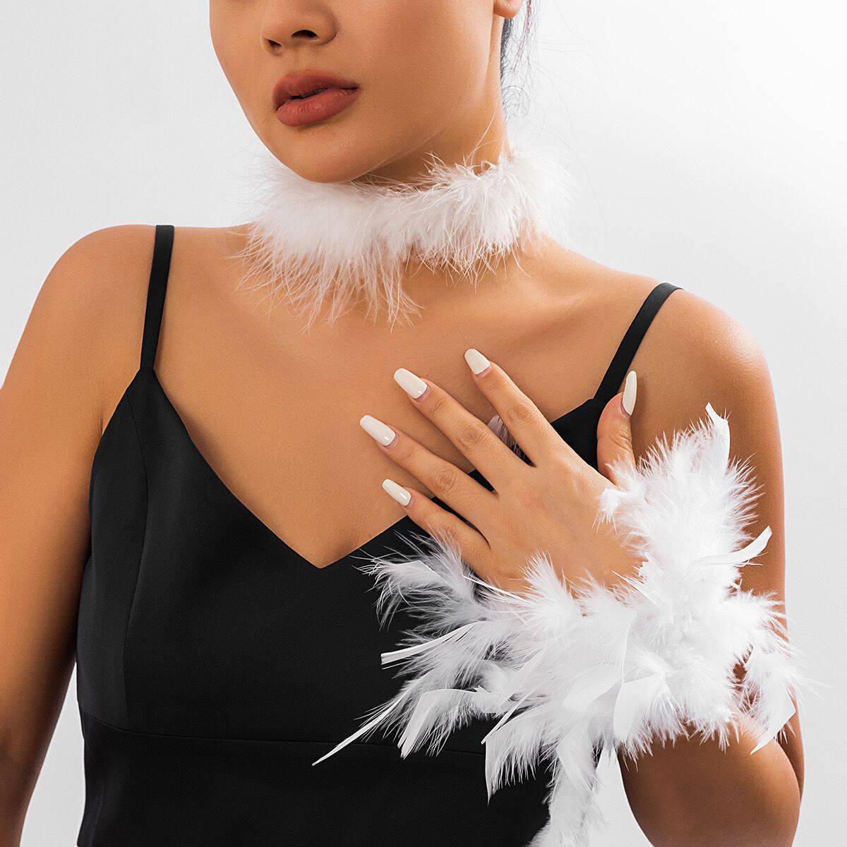 Durable Graceful Feather Party Decorative Pop Bracelet