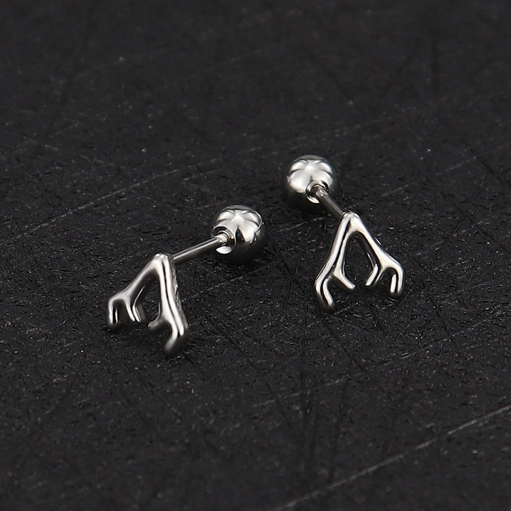 Stainless Steel Ear Bone Nail Mini Piercing Screw Rings