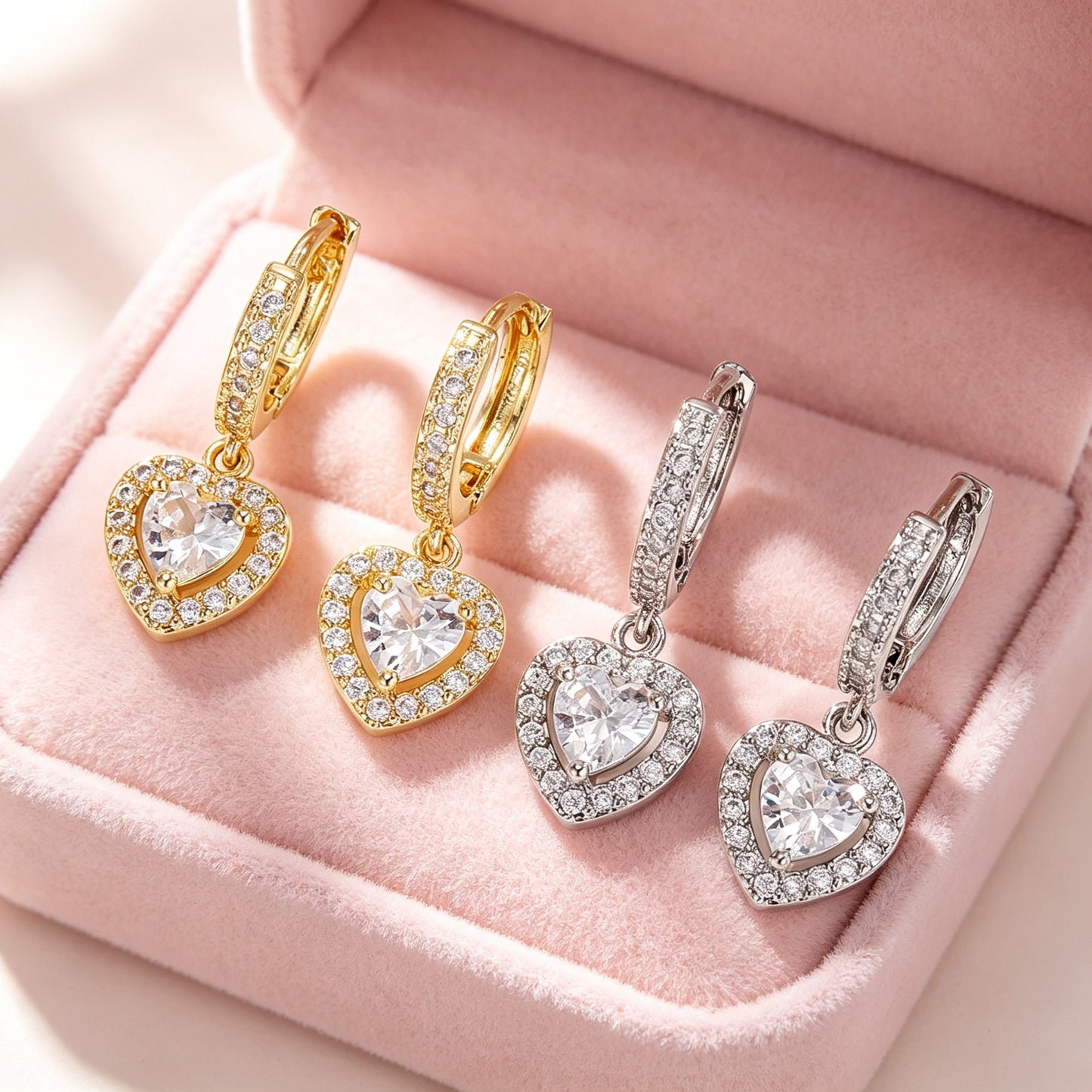 Full Zirconium Clip Light Luxury Zircon Gentle Temperament Daily Rings