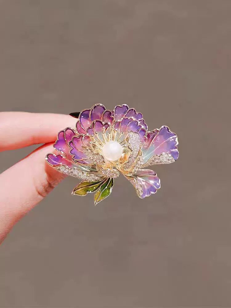 Golden Pearl Corsage Wheat Brooch Female High-grade Brooches