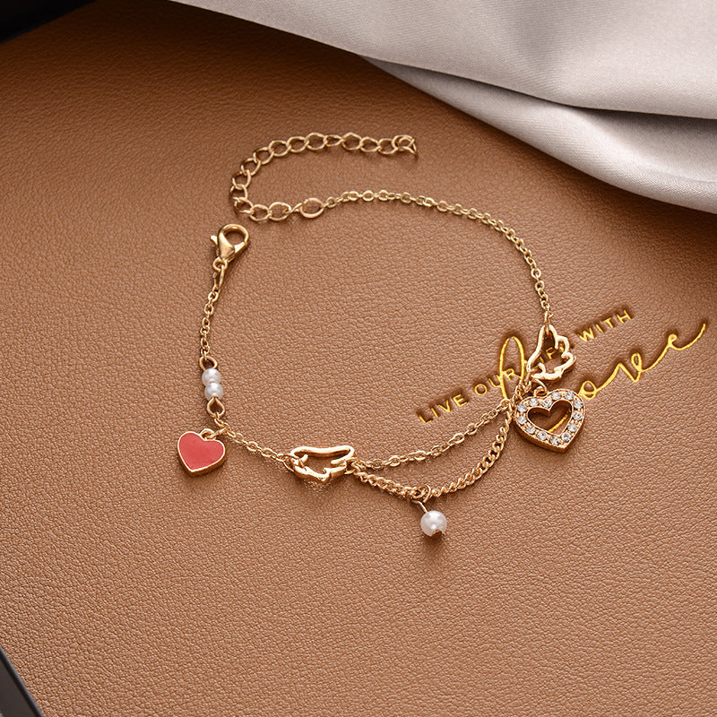 Vintage Pearl Female Style Design Simple Cold Bracelet