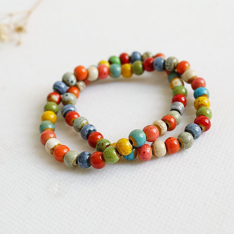 Idyllic Sweet Gradient Color Beaded Hand Bracelets