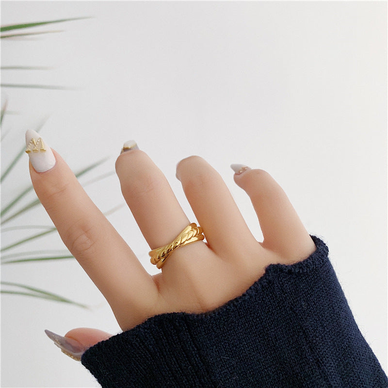 Women's Show Temperamental Cold Style Personality Fashion Retro Temperament Rings