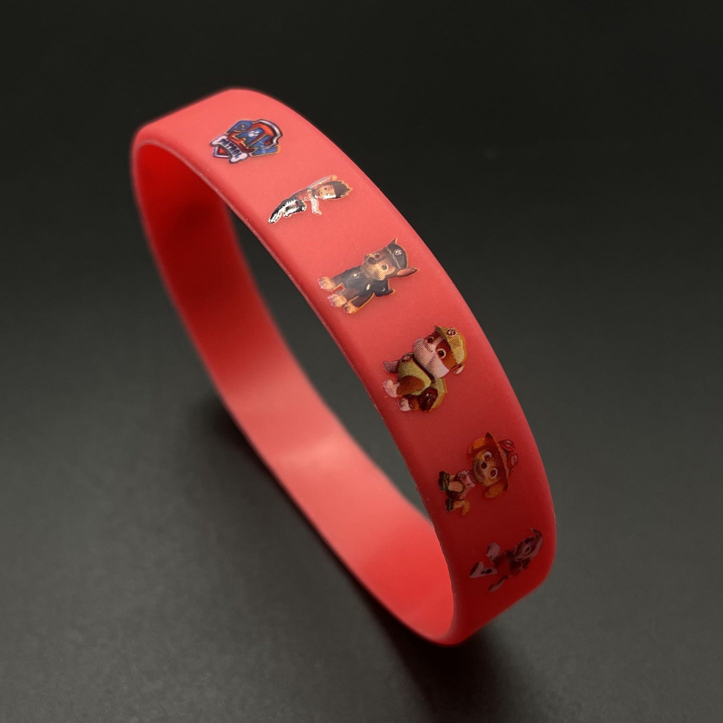 Children's Paw Patrol Silicone Color Printing Luminous Bracelet