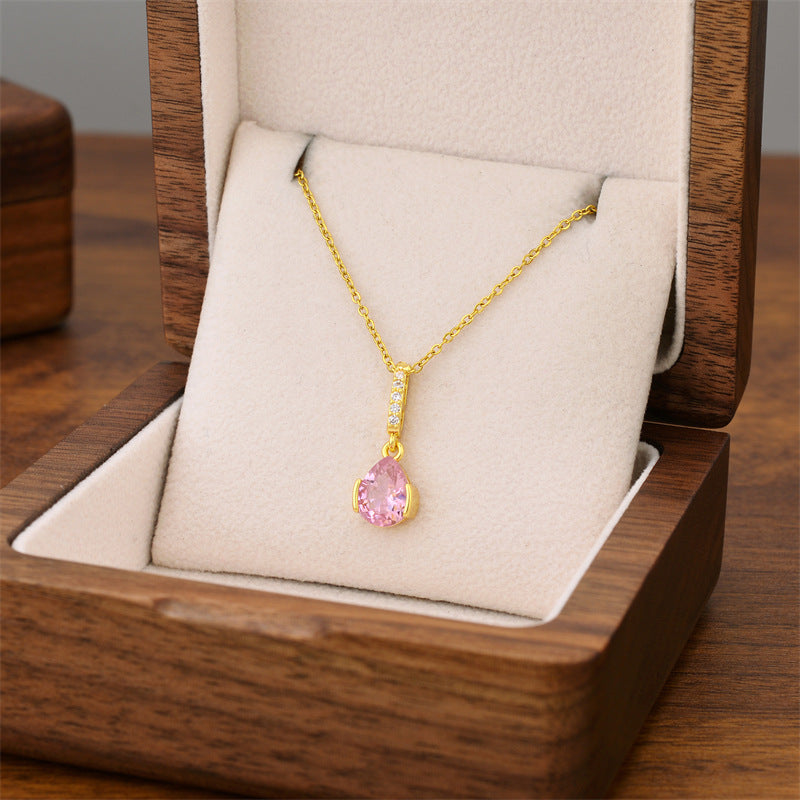 Titanium Steel Female Niche Simple Temperament Clavicle Pendants