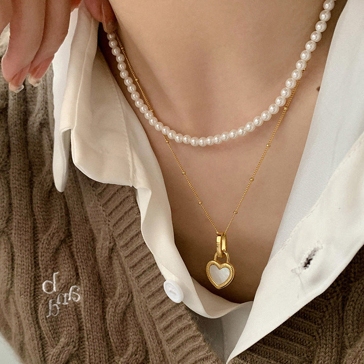 Women's Shell Love For Retro Personality Minimalism Pendants
