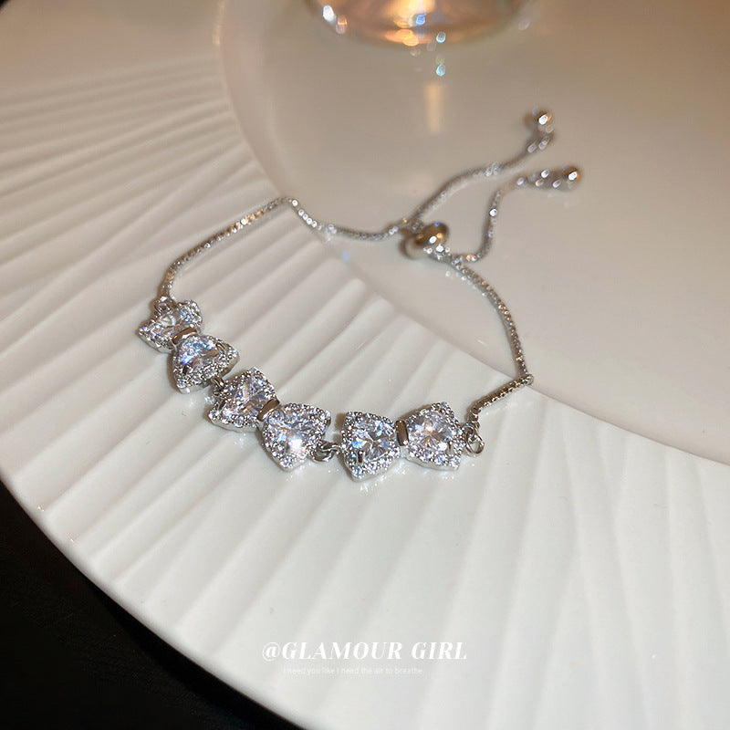 Zircon Bow Stitching Simple Fashion Personality Bracelet