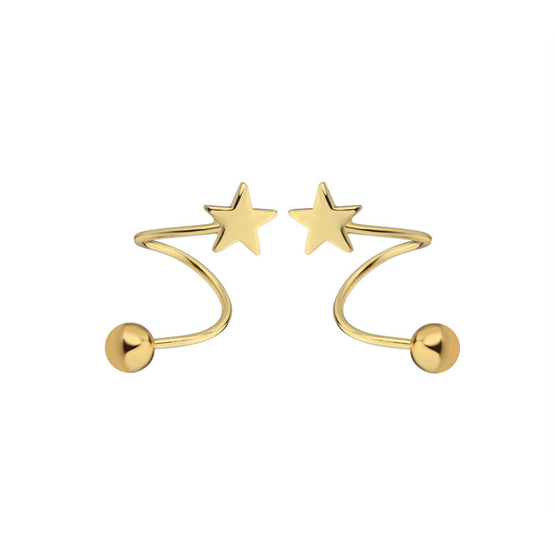 Spring Tightening Buckle Screw Female Fashion Design Rings