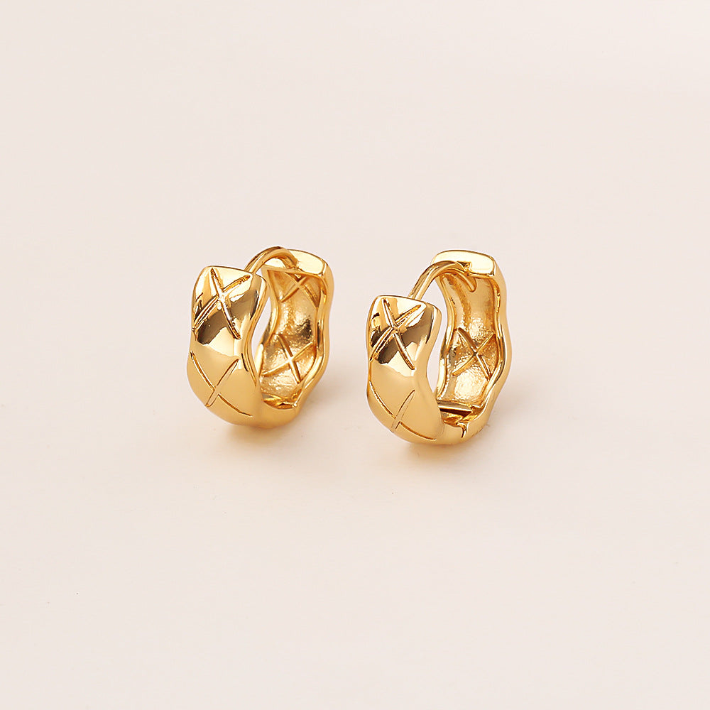 Ear Clip High-grade Simple Elegant Metal Fashionable Earrings