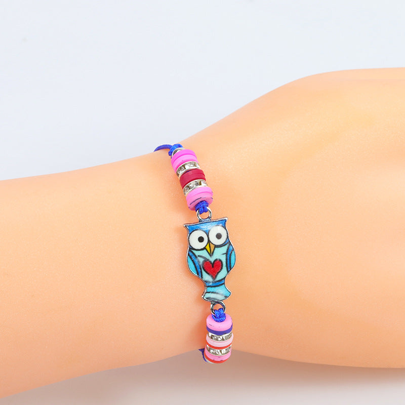 Children's Dinosaur Unicorn Pineapple Rainbow Cartoon Animal Bracelets