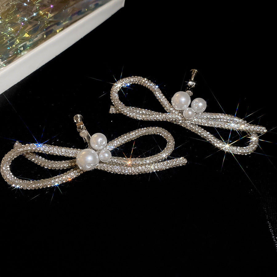 Tassel Ear Clip Vintage Court Style Rings