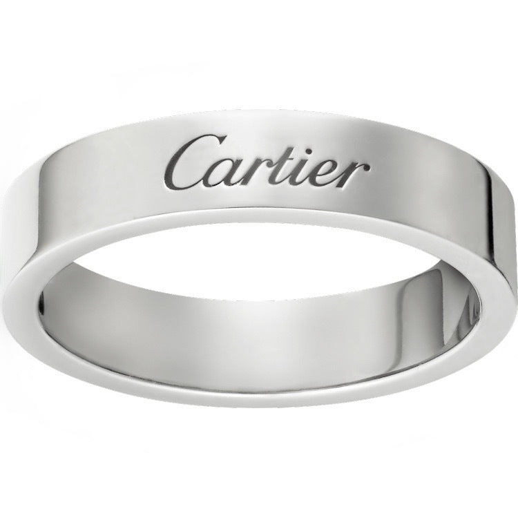 Home High Version Sier Signature Square Round Engagement Wedding Couple Ring