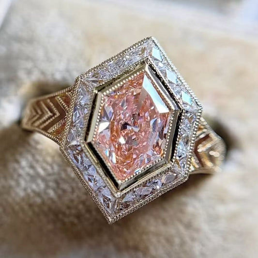 Women's Environmental Protection Alloy Simple Gold-plated Inlaid Ring