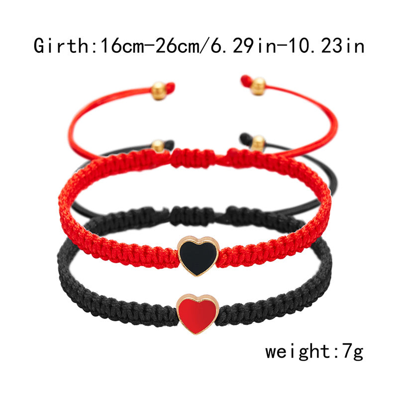 Day Gift Couple Female Heart-to-heart Love Bracelets