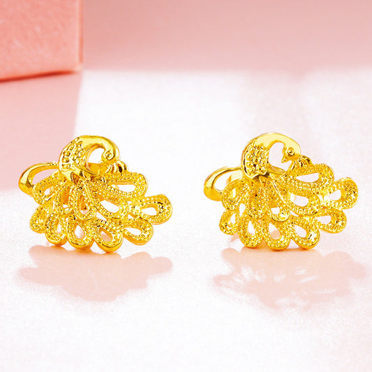Women's For No Color Fading Rose Fresh Niche High-grade Alloy Alluvial Stud Earrings