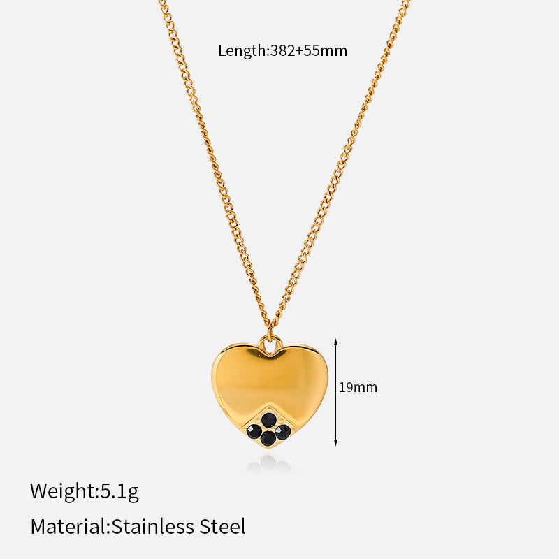 Women's Geometric Four-leaf Clover Light Luxury High-grade Necklace