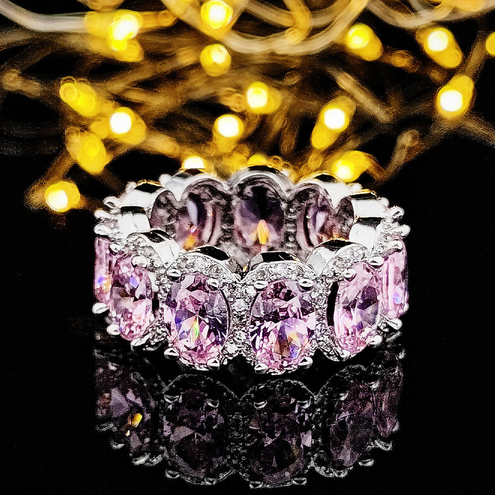 Women's Simple Pink Niche High Sense Does Rings