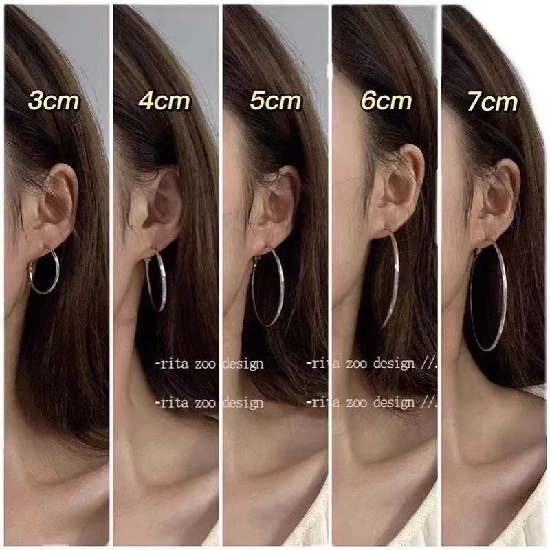 Women's Ear Square Round Face Light Luxury Rings