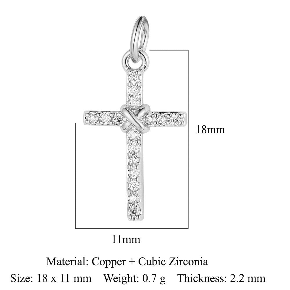 Star Moon Copper Zircon Ornament Accessories Lightning Eye Pendants