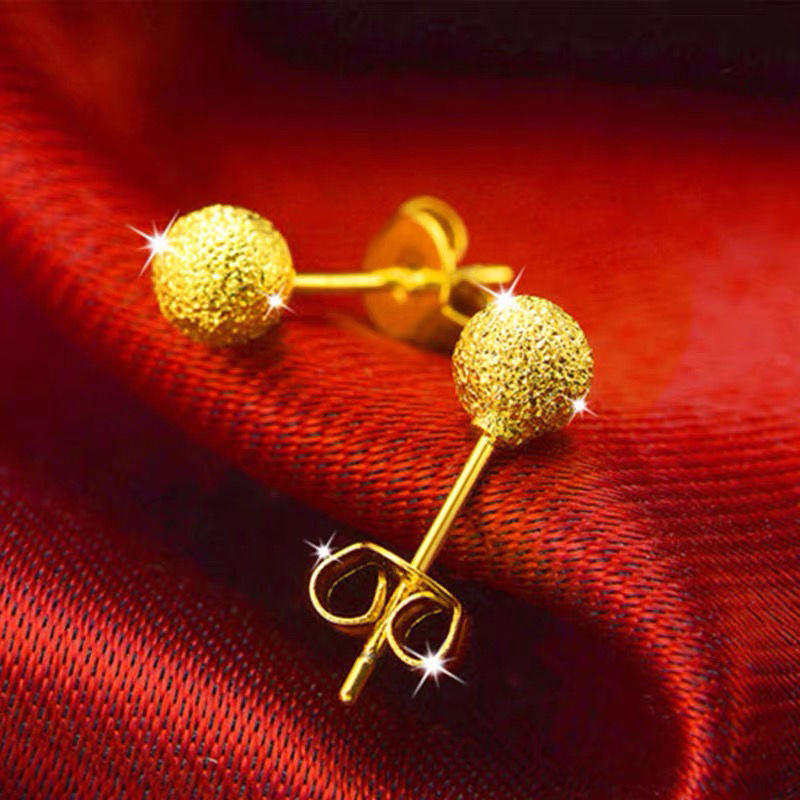 Women's Vietnam Placer Gold Rose Imitation Flower Love Rings