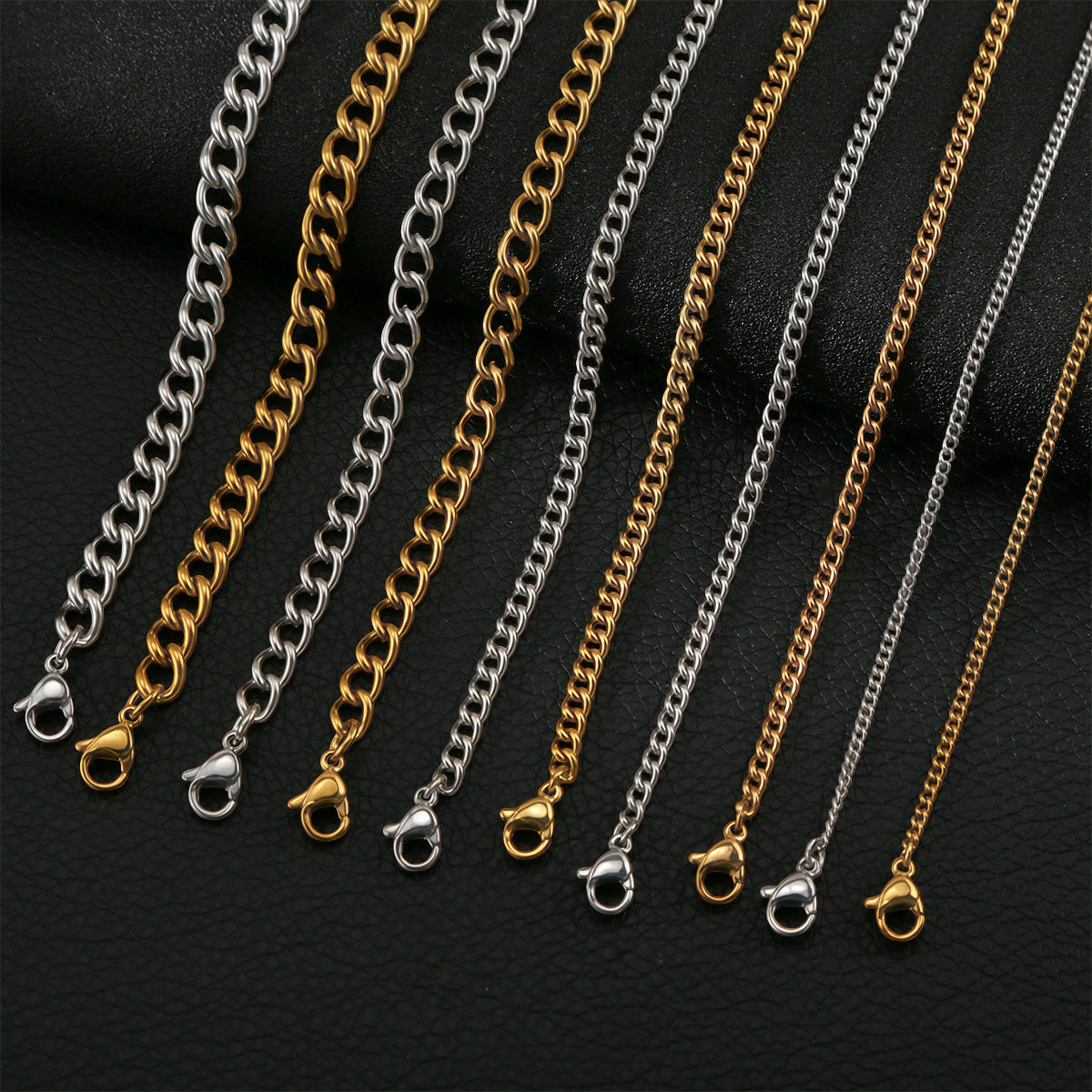 Stainless Steel Side Personality Simple Choker Necklaces